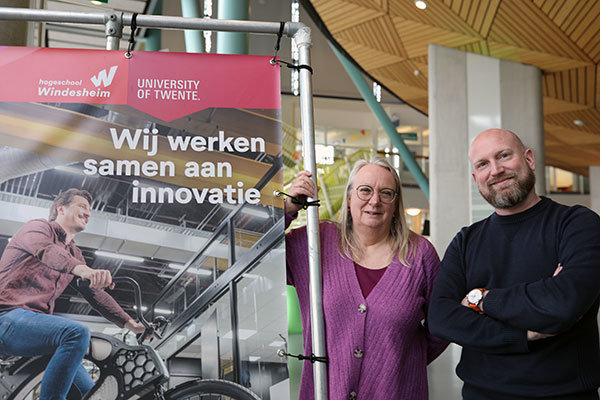 Anneke Postma en Arnout Schuitema. Foto © Windesheim