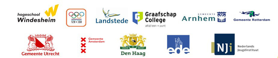 Logo's samenwerkende partners opleiding Sportpedagogiek