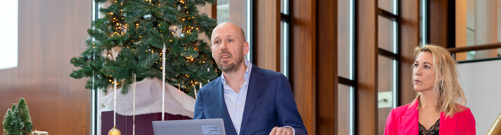 Friso de Vor en Jenneke Palland tijdens het regio zwolle congres 2023